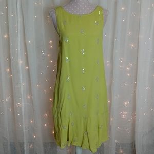 Anthropologie Leifnotes Apple Green Dress size 4